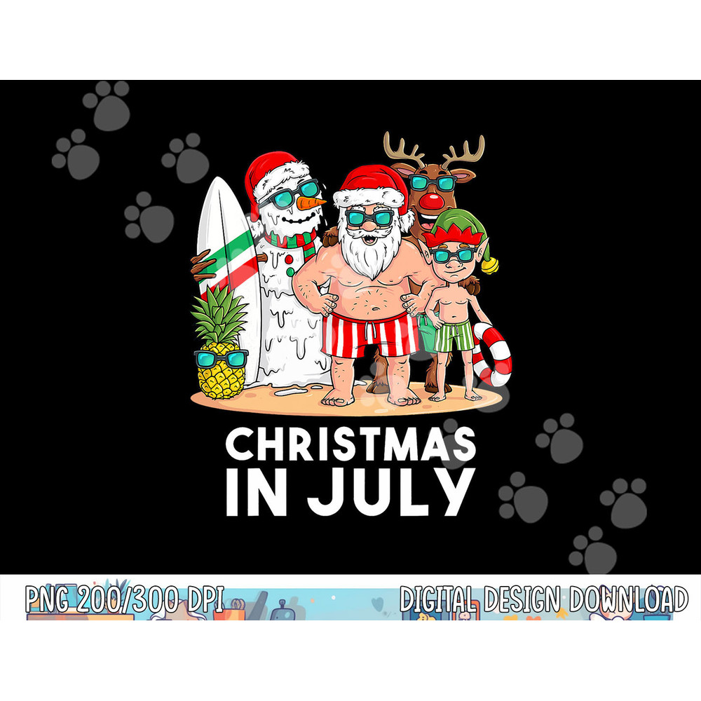 Christmas In July Santa And Friends Xmas Summer Boys Kids png, sublimation copy.jpg