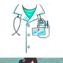 doctor costume halloween white lab coat men women kids png, sublimation copy