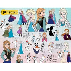 30 frozen bundle svg, elsa svg, anna svg, olaf svg, frozen layered svg, elsa png, anna printable, olaf digital download