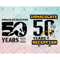 immaculate 50 years reception svg, franco harris patch immaculate reception 50 years patch pittsburg steelers memorial p