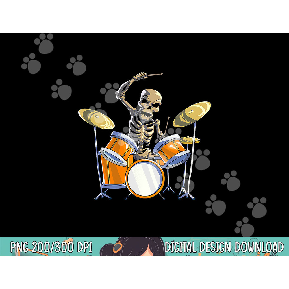 Drummer Skeleton Men Boys Drum Set Drummer Halloween png, sublimation copy.jpg
