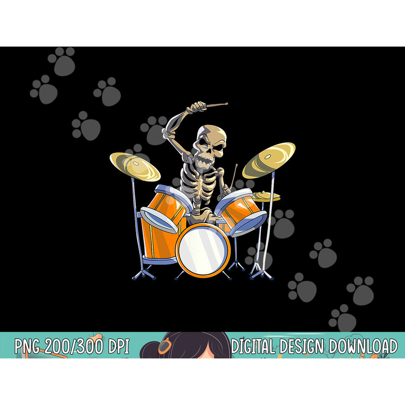 Drummer Skeleton Men Boys Drum Set Drummer Halloween png, sublimation copy.jpg