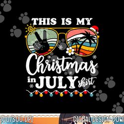 christmas in july shirt santa hat summer beach vacation xmas png, sublimation copy