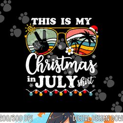 christmas in july shirt santa hat summer beach vacation xmas png, sublimation copy