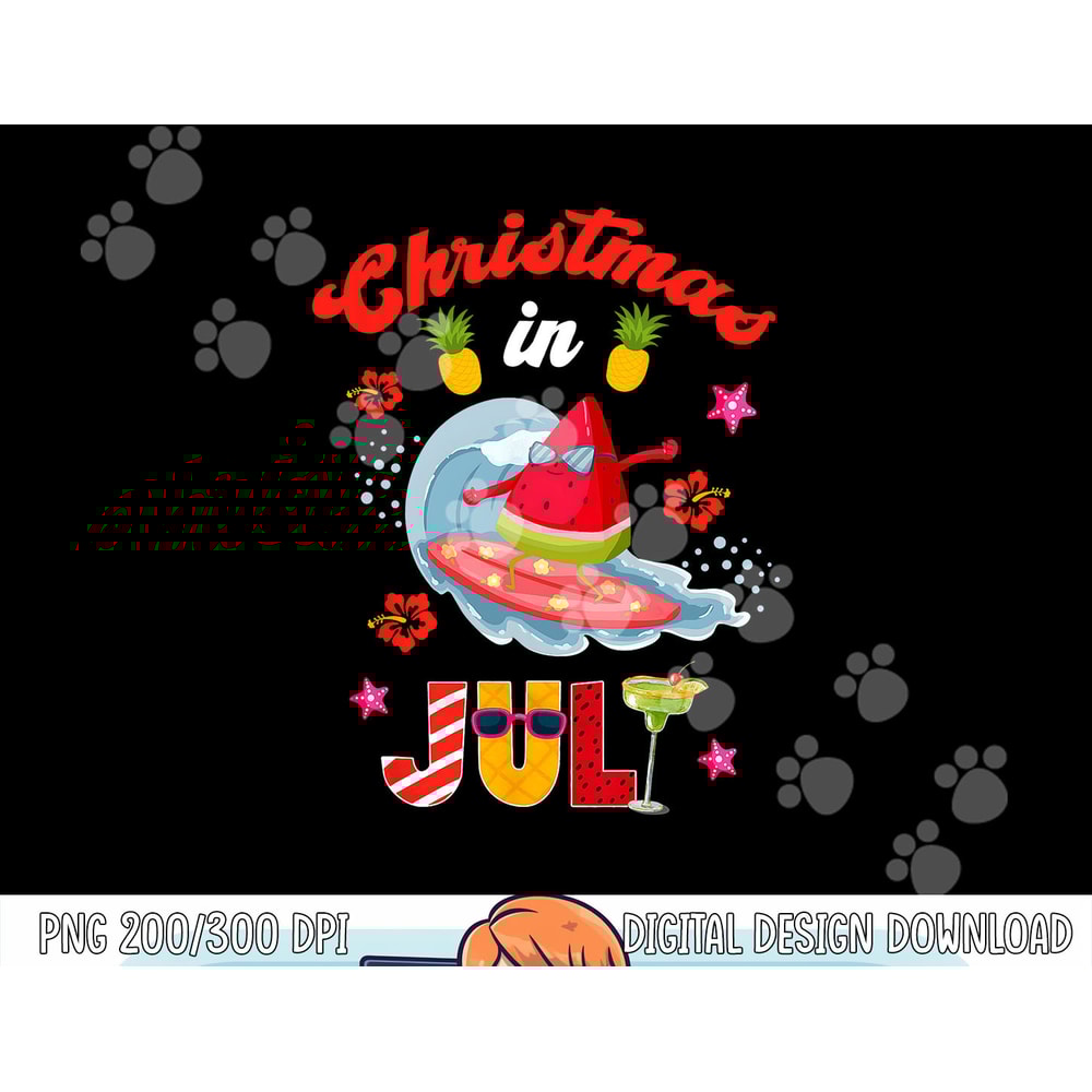 Christmas In July T Shirt Funny Santa Summer Beach Vacation png, sublimation copy.jpg