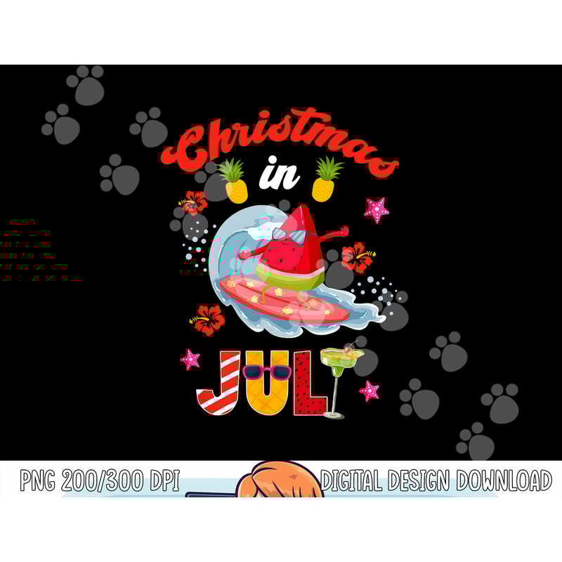 Christmas In July T Shirt Funny Santa Summer Beach Vacation png, sublimation copy.jpg