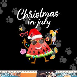 christmas in july watermelon xmas tree summer men women kids png, sublimation copy