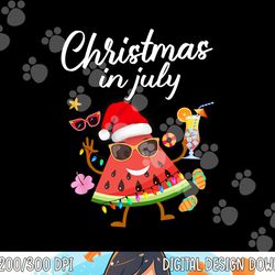 christmas in july watermelon xmas tree summer men women kids png, sublimation copy