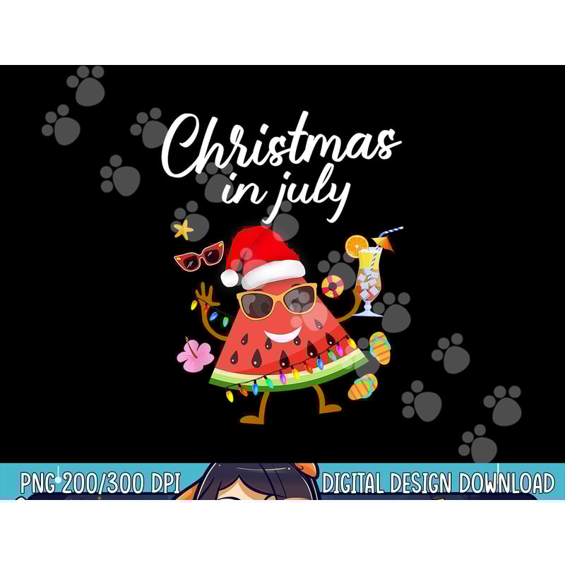 Christmas In July Watermelon Xmas Tree Summer Men Women Kids png, sublimation copy.jpg