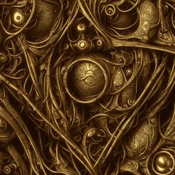 vintage steampunk mechanism seamless tileable repeating pattern