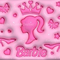 barbie 3d sublimation png file