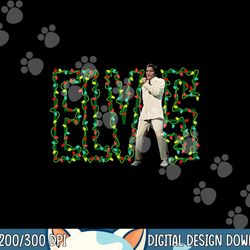 elvis presley official elvis christmas lights png,sublimation copy