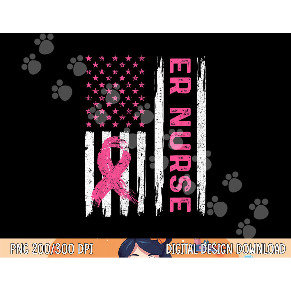 ER Nurse American Flag Nurse Breast Cancer Awareness png, sublimation copy.jpg