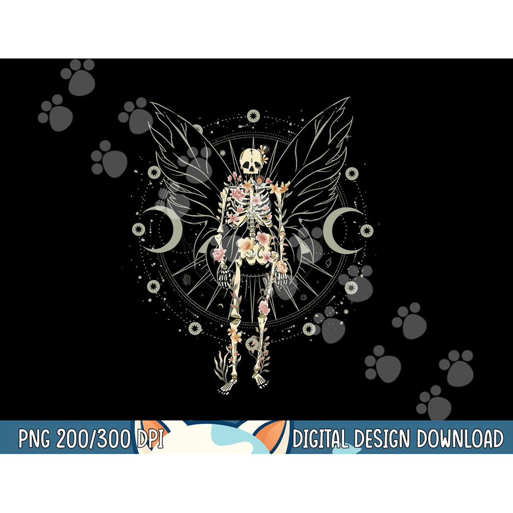 Fairy Grunge Fairycore Aesthetic Butterfly Skeleton Gothic png, sublimation copy.jpg