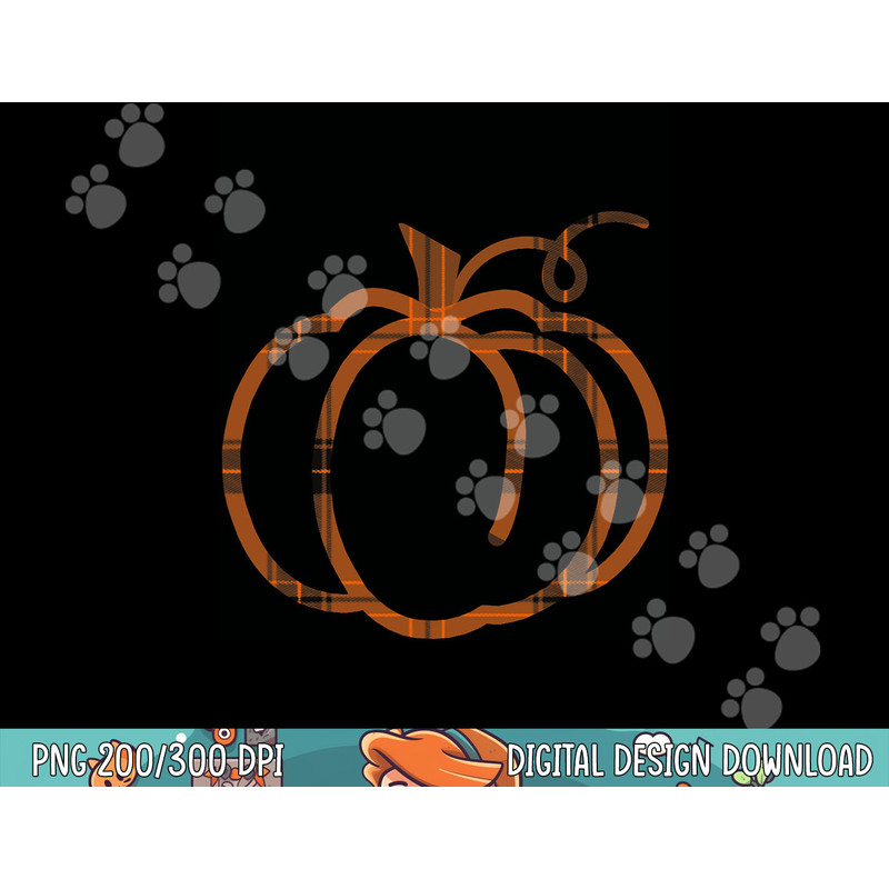 Fall Pumpkin Cute Thanksgiving Autumn Buffalo Plaid Pumpkin png, sublimation copy.jpg