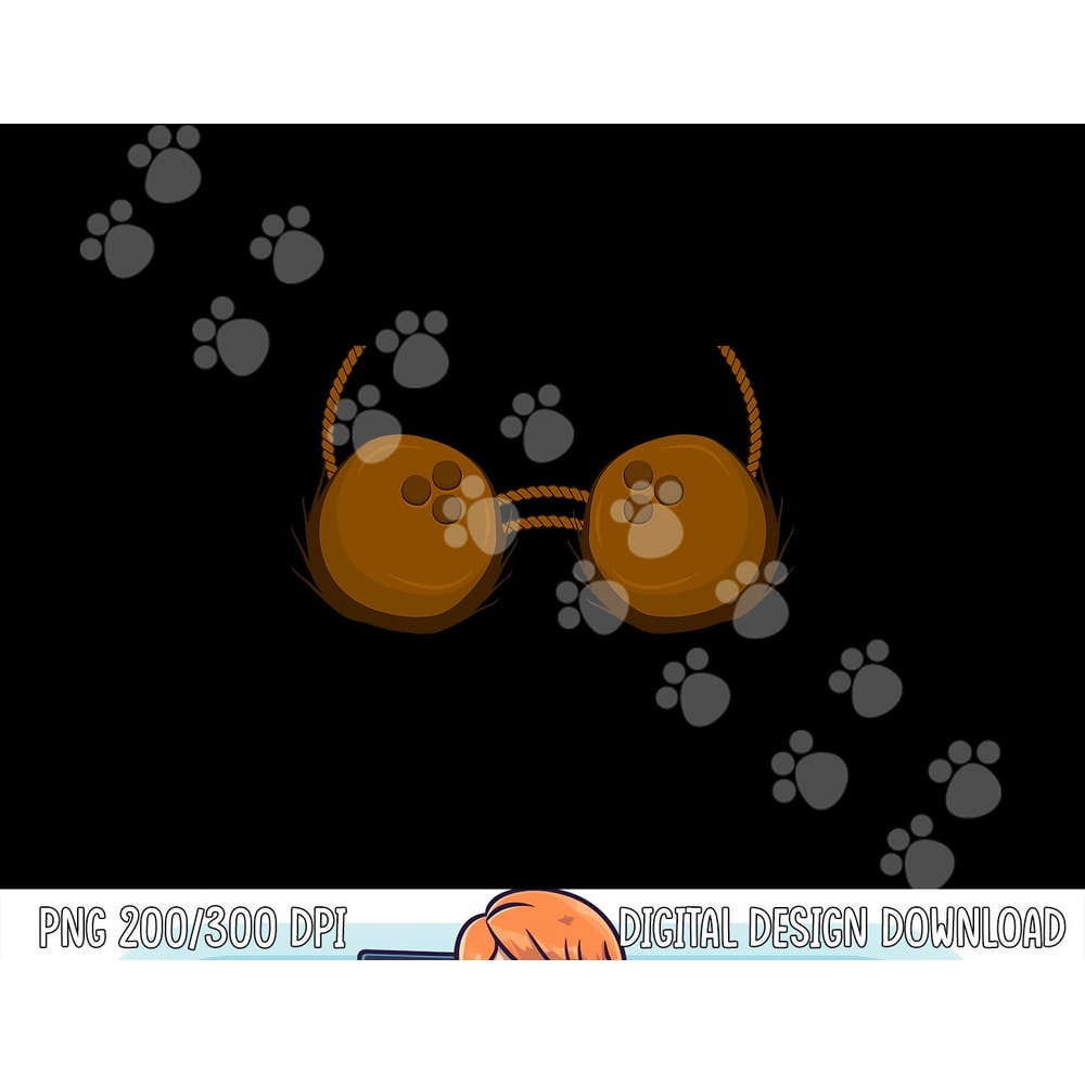 Coconut Bra Costume - Hawaiian Mermaid Halloween png, sublimation copy.jpg