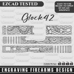 Engraving Firearms Design Glock42 Pattern With Snake Design