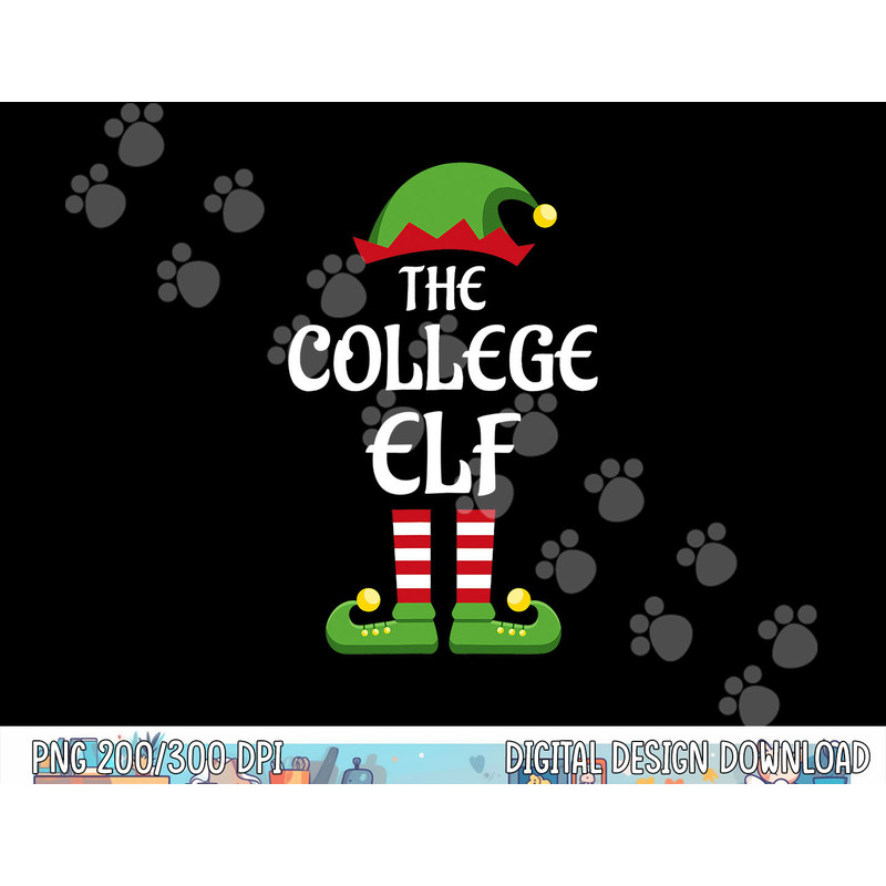 College Elf Family Matching Group Christmas png, sublimation copy.jpg
