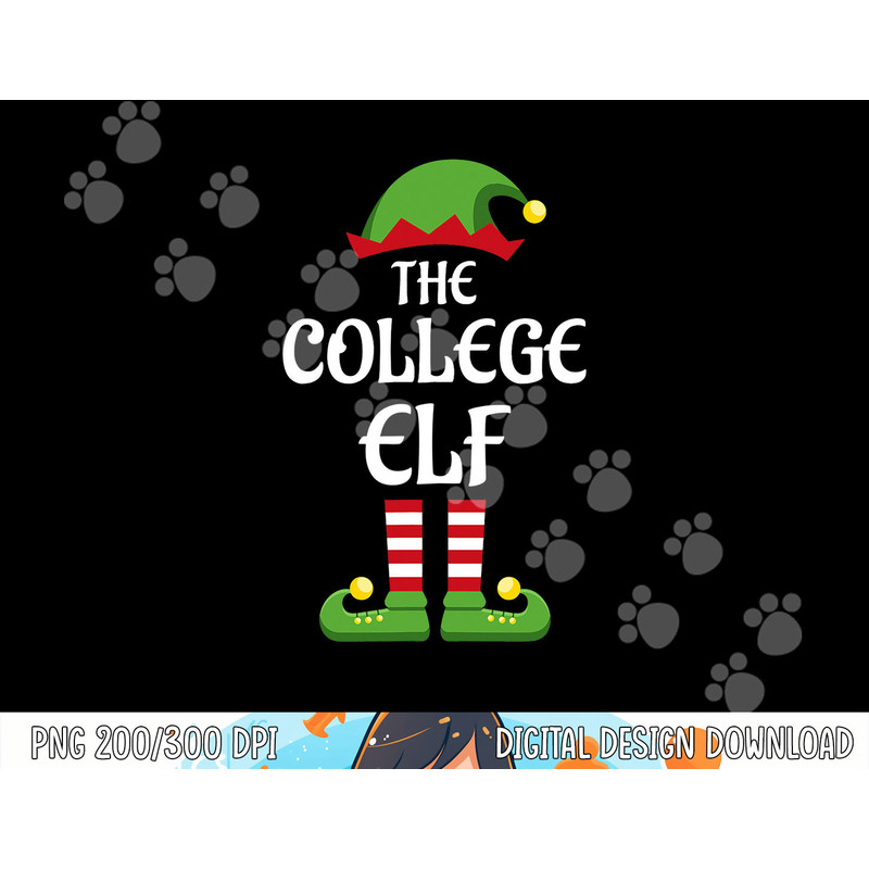 College Elf Family Matching Group Christmas png, sublimation copy.jpg