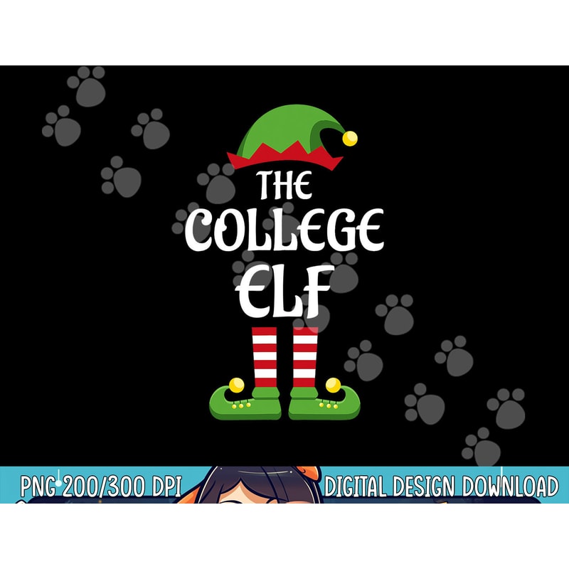 College Elf Family Matching Group Christmas png, sublimation copy.jpg