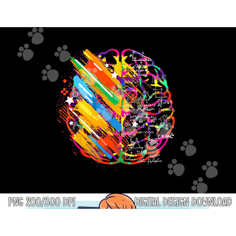 Colorful Brain Art Teacher Artist Painter Student png, sublimation copy.jpg