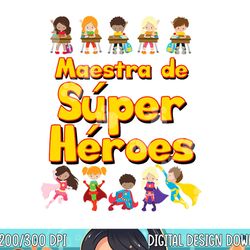 Comic Book Super Hero Student Spanish Teacher Maestra Tshirt copy