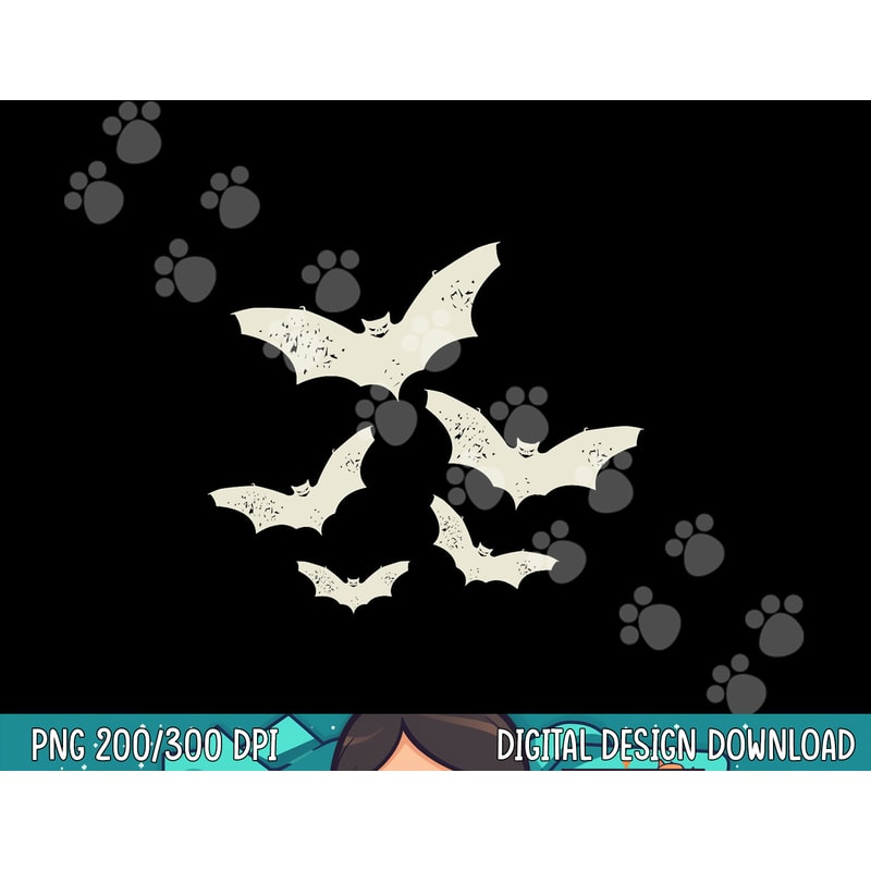 Flying Bats Creepy Gothic Costume Cool Animal Halloween Gift png, sublimation copy.jpg