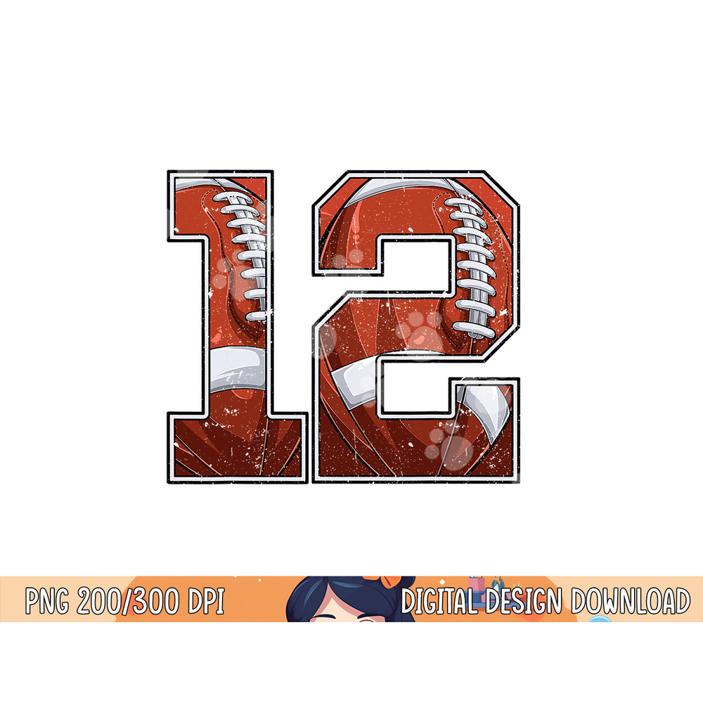 Football 12th Birthday Boy Twelve 12 Years Old Bday Party png, sublimation copy.jpg