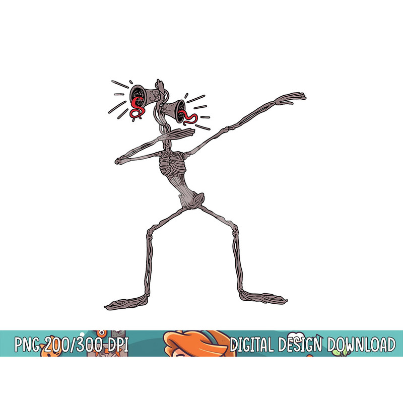 Funny dabbing Siren Head halloween meme kids gifts png, sublimation copy.jpg