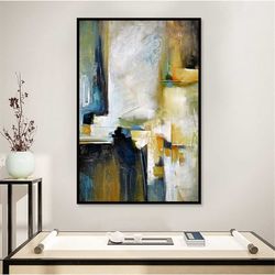 paint brush multicolor stroke abstract canvas art - canvas wall art, canvas print, abstract art, wall art, ready to hang