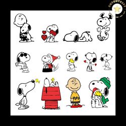 bundles, snoopy, charlie brown, peanuts, snoopy silhouette
