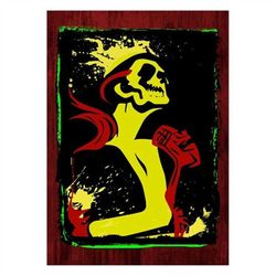 skeleton skull rock music singer king poster canvas print vintage wall art decor home room kitchen bedroom interior deco