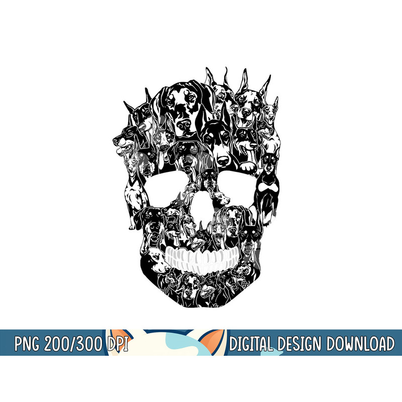 Funny Dog Lover Doberman Skull Halloween Costume png, sublimation copy.jpg