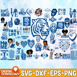 bundle 57 files tennessee state football team svg, tennessee state svg,  hbcu team svg, mega bundle, designs, cricut, cu