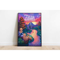 the legend of zelda poster | the legend of zelda digital print | legend of zelda home decor | the legend of zelda travel