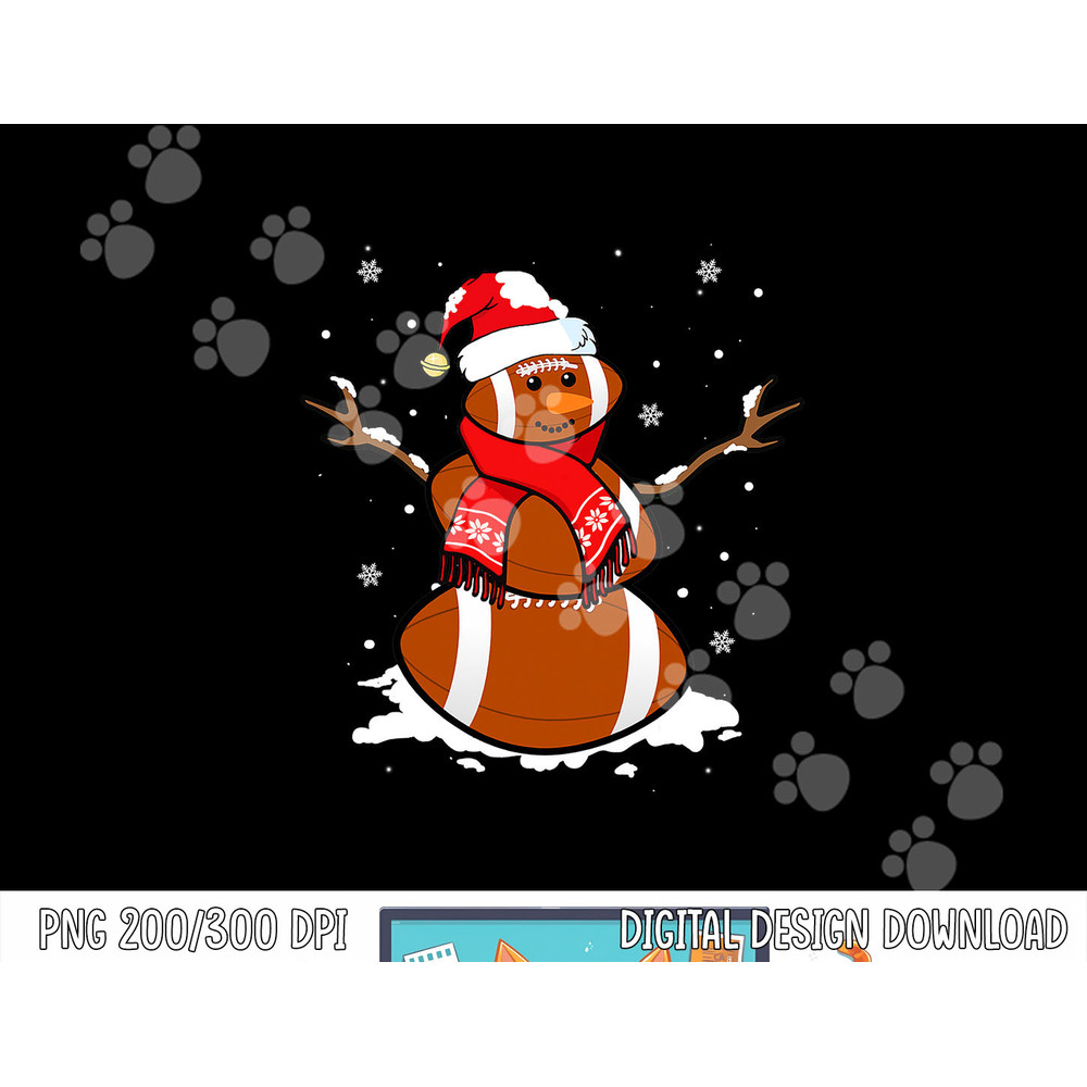 Funny Football Snowman Christmas Pajamas Matching Gifts Idea png,sublimation copy.jpg