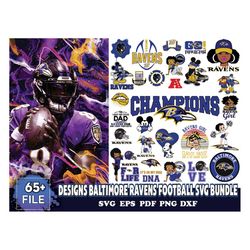 65 Designs Baltimore Ravens Football Svg Bundle, Ravens Girl Svg