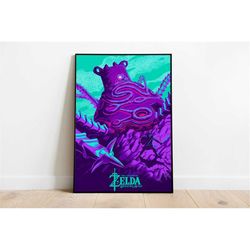 the legend of zelda poster | the legend of zelda: breath of the wild print | the legend of zelda | zelda multi-size post