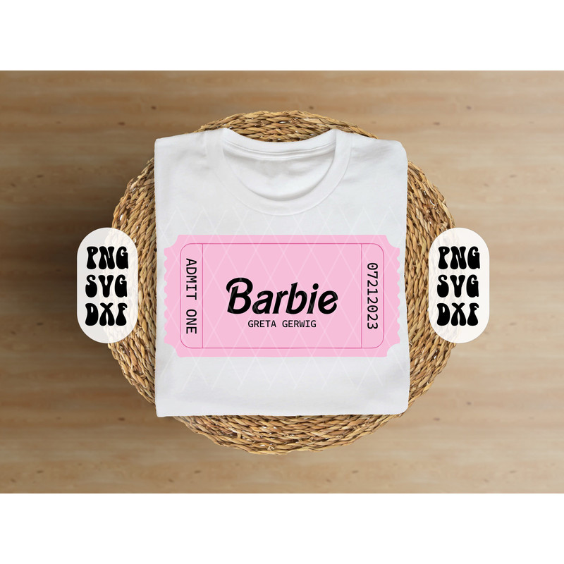 Movie Ticket for The Barb Movie , Girl Svg, SVG file for cricut , Layered SVG files, ,Clipart files, Instant Download, Png, Svg, Dxf,Pdf, Ai - 1.jpg