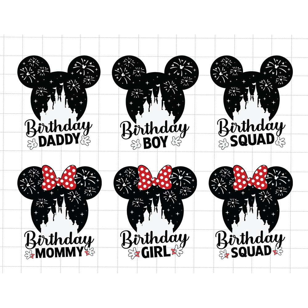 Bundle Birthday Squad Svg, Birthday Boy Svg, Family Matching Birthday Svg, Magical Kingdom Svg, Birthday Girl Svg, Birthday Matching Svg - 1.jpg