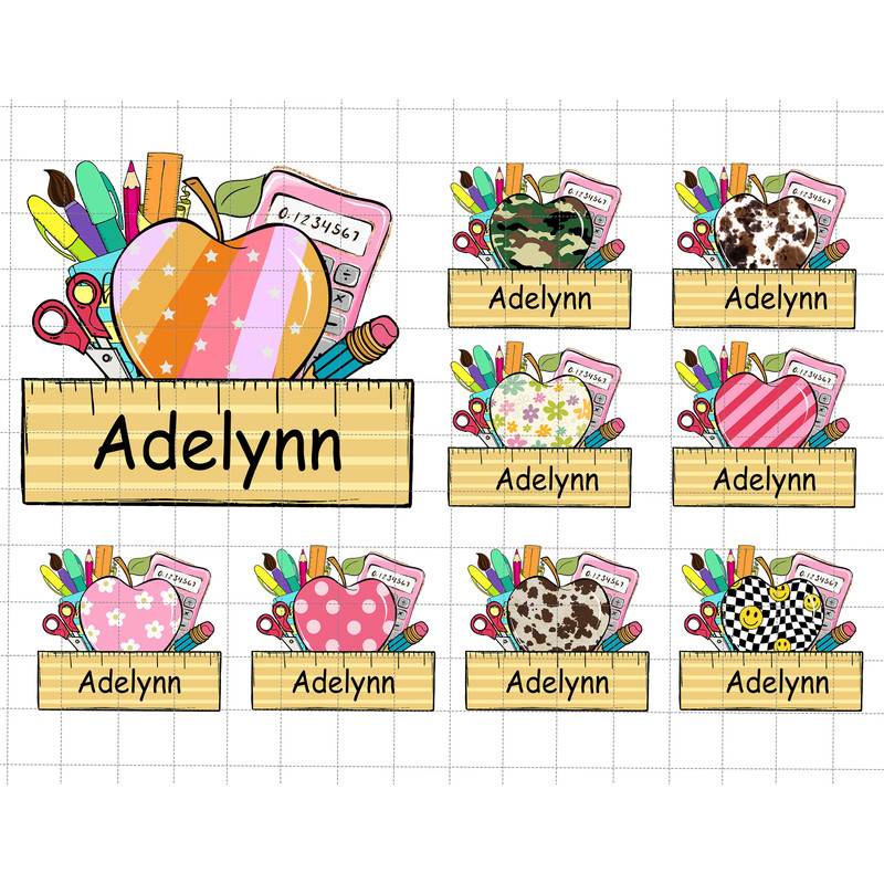 Bundle Custom Name Back To School Png, First Day Of School Png, Teacher Life, Education Png, Teacher Gift, 1st Day Of School, School Vibes - 1.jpg