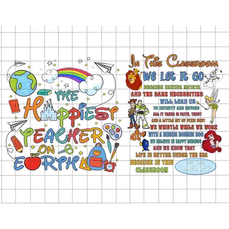 Bundle Happiest Teacher On Earth Png, First Day of School, Back to School Png, Education Png, Teacher Life Png, 1st Day Of School Png - 1.jpg