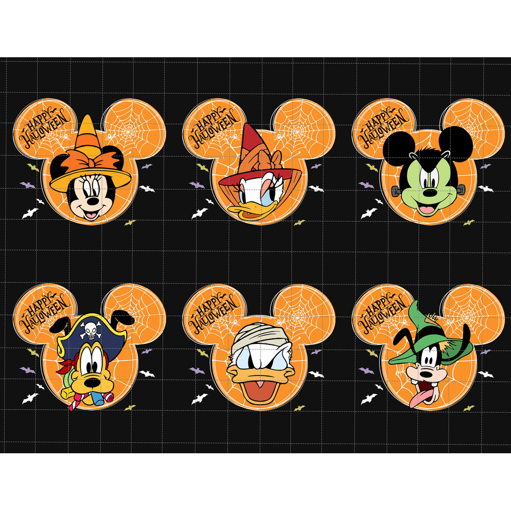 Bundle Happy Halloween Png, Mouse And Friends Halloween Png, Halloween Masquerade, Spooky Vibes Png, Spooky Season, Sublimation Design - 1.jpg