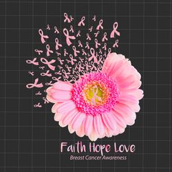 butterflies faith hope love png, breast cancer butterflies sunflower png
