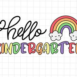 hello kindergarten svg, happy first day of school svg, back to school svg,