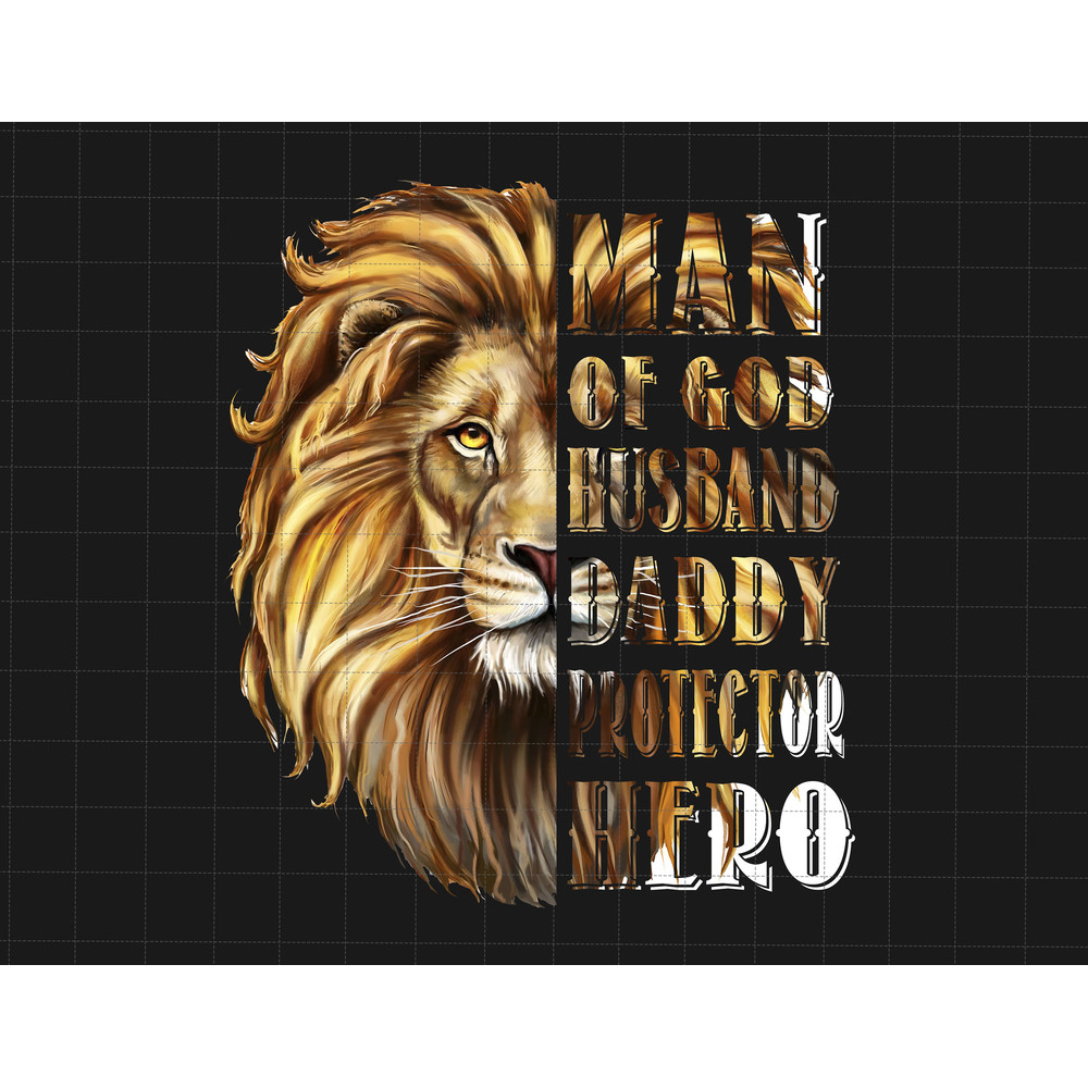 Man Of God Husband Daddy Protector Hero Png, Best Dad PNG, Father's Day Png, Black King Png, Black Dad Png, Black Father Sublimation Design - 1.jpg