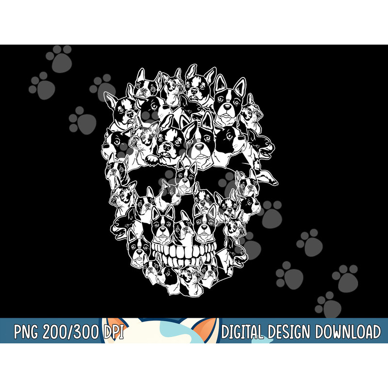 Funny Halloween Costume Skull Boston Terrier Dog Lover png, sublimation copy.jpg