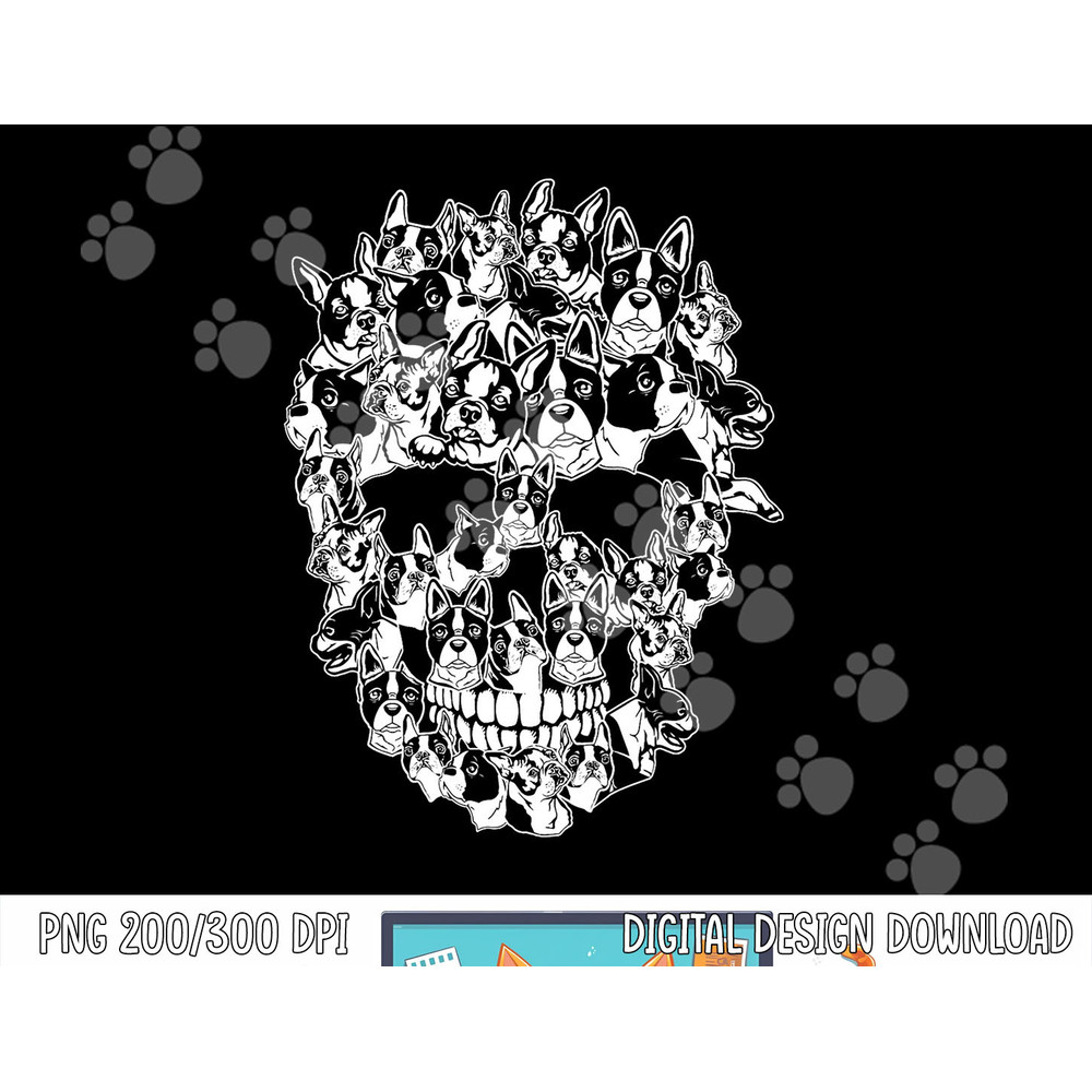 Funny Halloween Costume Skull Boston Terrier Dog Lover png, sublimation copy.jpg