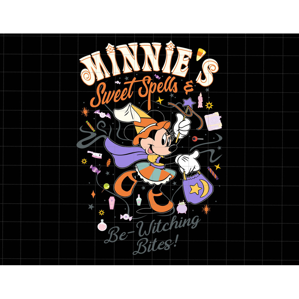 Sweet Spells Be Witching Bites, Happy Halloween Png, Trick Or Treat, Spooky Season, Halloween Png, Mouse Halloween Png, Halloween Custume - 1.jpg