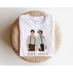 salvatore brothers est 1864 sweatshirt, hello brother shirts, damon stefan brothers, vampire diaries, tvd mystic fall, v